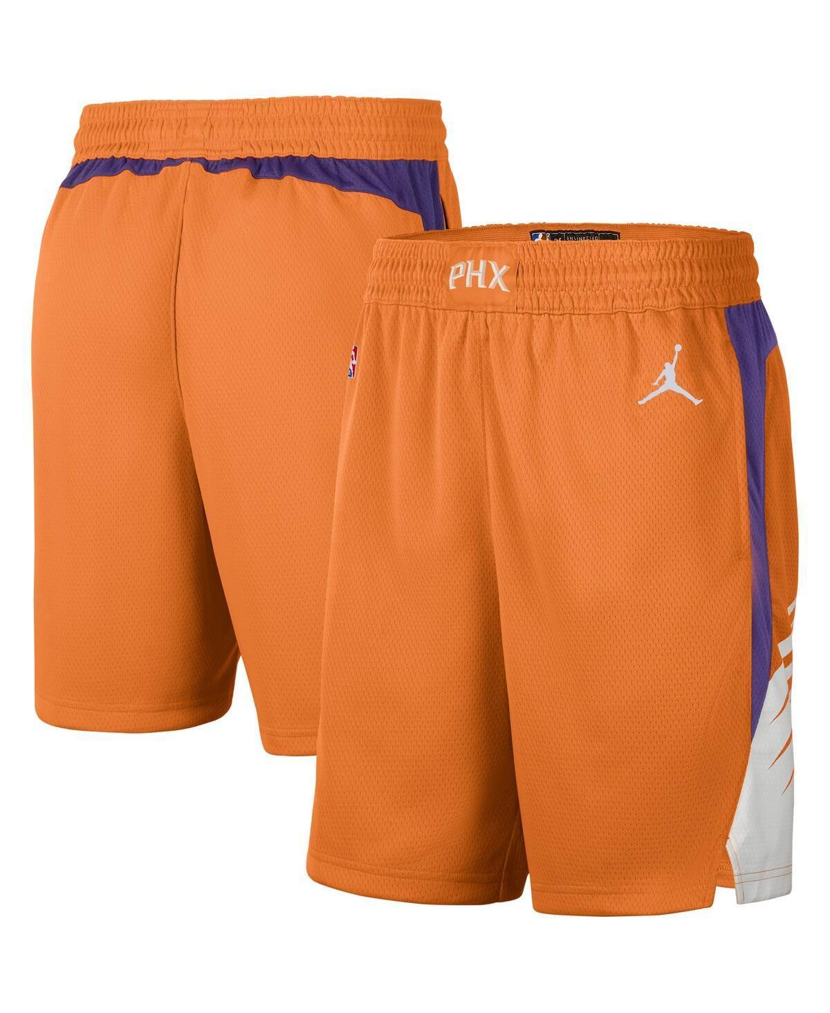 Mens Jordan Orange and White Phoenix Suns 2020/21 Association Edition Performance Swingman Shorts - Orange Product Image