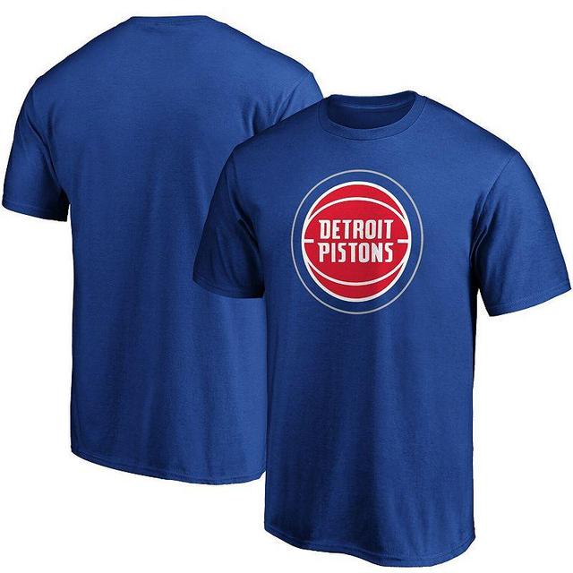 Mens Fanatics Branded Blue Detroit Pistons Primary Team Logo T-Shirt Product Image