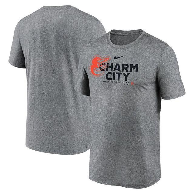 Mens Nike Heathered Charcoal Los Angeles Angels Local Rep Legend Performance T-Shirt Product Image