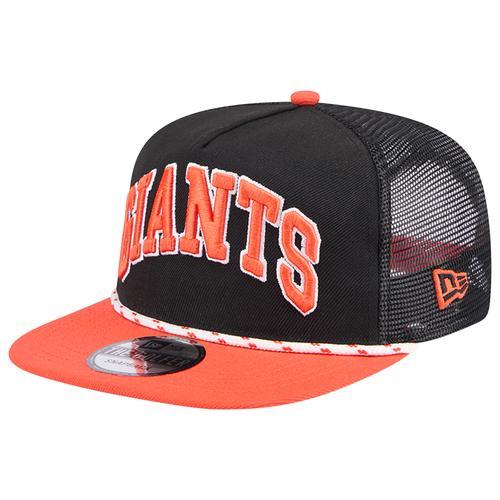 New Era Mens San Francisco Giants New Era Giants Golfer Throwback Snapback - Mens Brown/Black Product Image