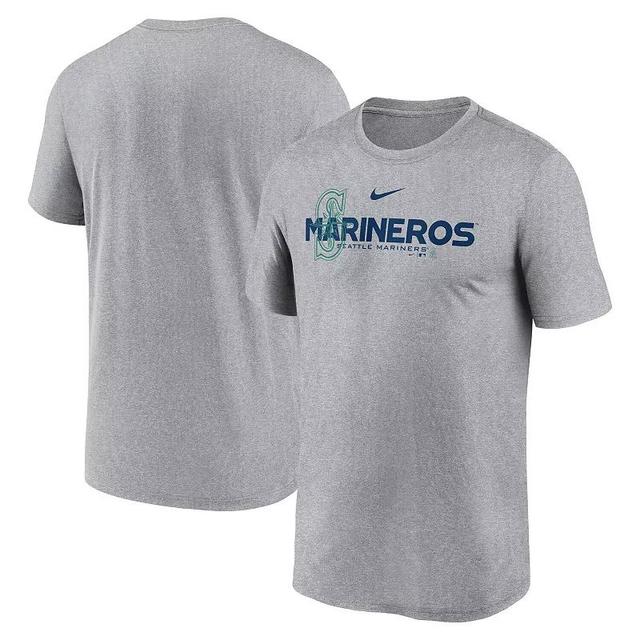 Mens Nike Heathered Charcoal Seattle Mariners Local Rep Legend Performance T-shirt Product Image