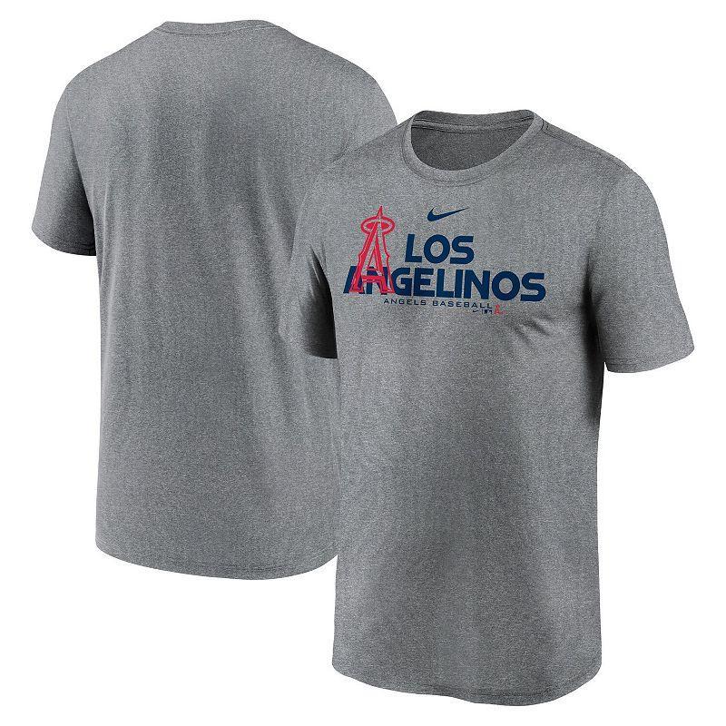 Mens Nike Heathered Charcoal Los Angeles Angels Local Rep Legend Performance T-Shirt ANG CHARCO Product Image