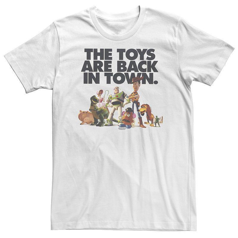 Big & Tall Disney / Pixar Toy Story The Toys Are Back In Town Tee, Mens Med Grey Product Image