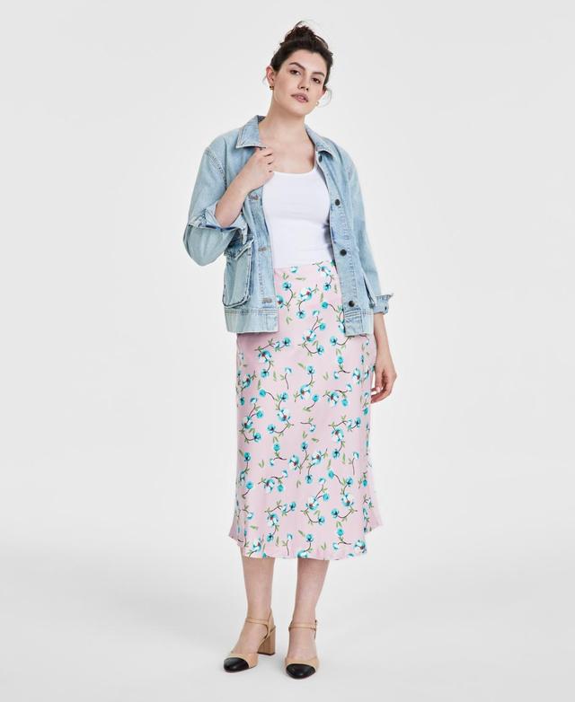 On 34th Womens Printed Slip Skirt, Created for Macys Product Image