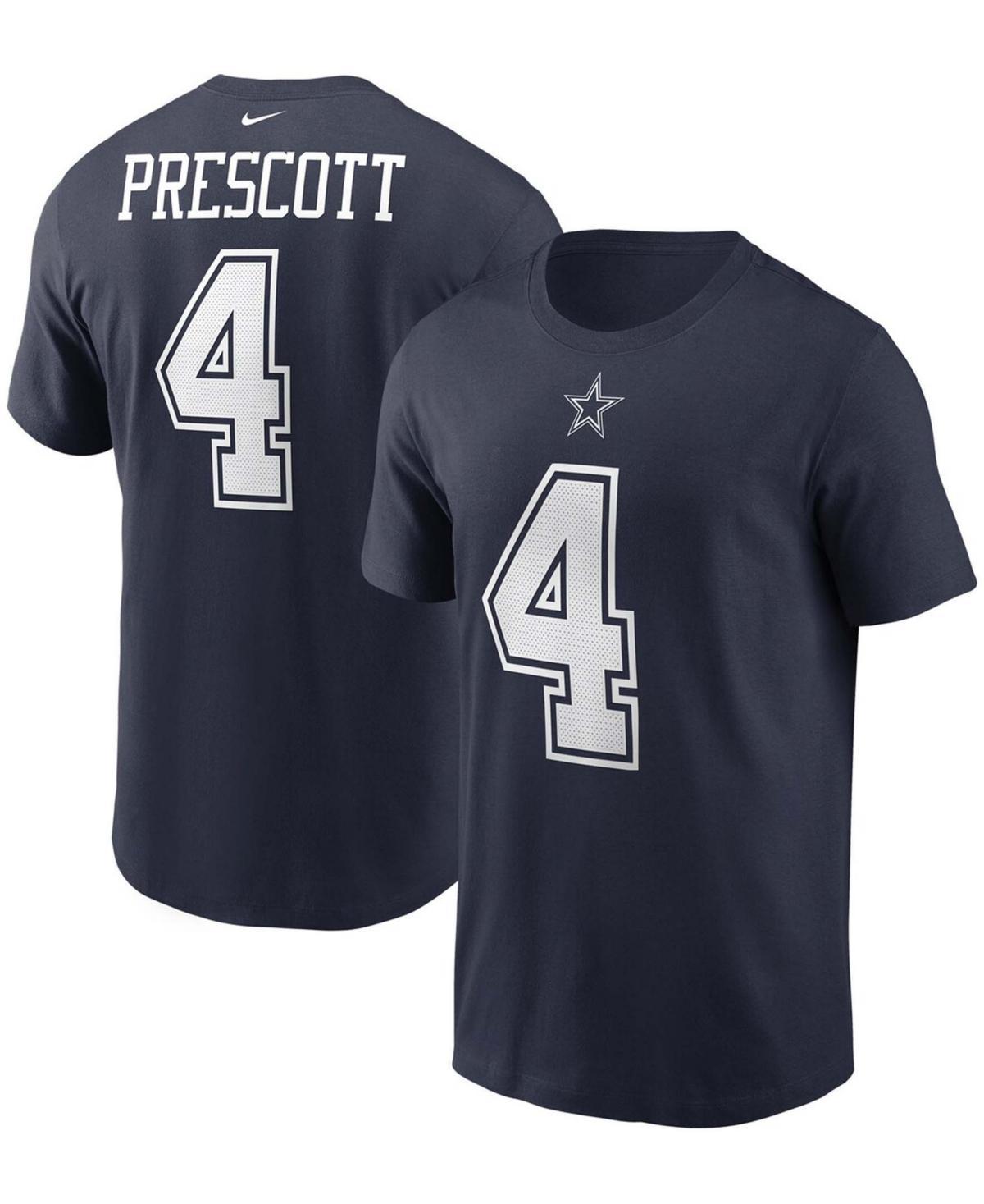 Nike Mens Dak Prescott Nike Cowboys Name & Number T-Shirt - Mens Navy/Navy Size S Product Image