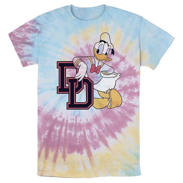 Mens Disney Mickey And Friends Donald Duck Varsity Portrait Wash Tee Multicolor Product Image