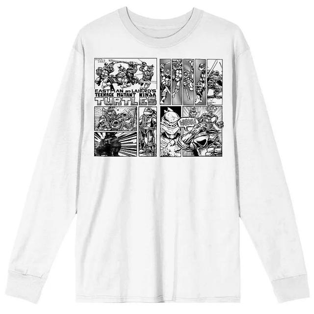 Mens Teenage Mutant Ninja Turtles Comic Origins Comic Art Long Sleeve Graphic Tee Product Image