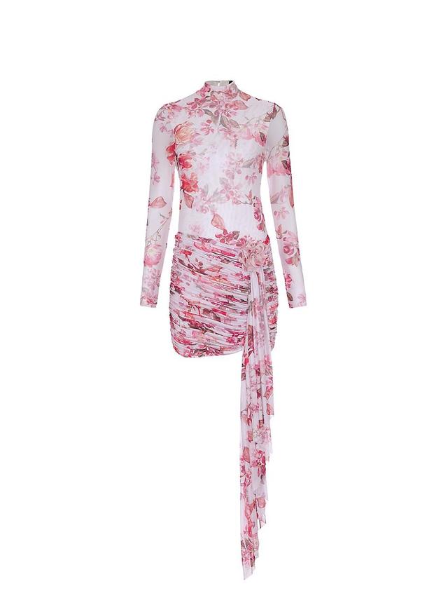 Womens Romantic Floral Haze Minidress Product Image