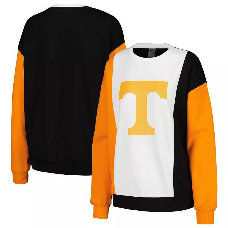 Womens Gameday Couture White Tennessee Volunteers Vertical Color-Block Pullover Sweatshirt - White Product Image