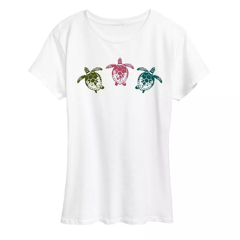 Womens Sea Turtles Graphic Tee Product Image