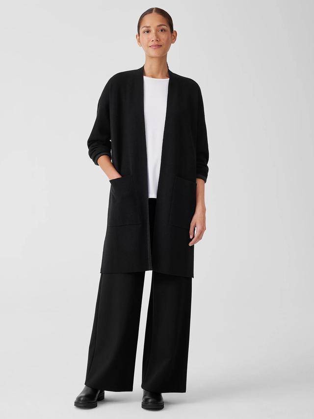 EILEEN FISHER Fine Merino Long Cardigan in Regenerative Woolfemale Product Image