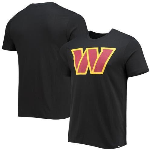 Mens 47 Black Washington Commanders Imprint Super Rival T-Shirt Product Image