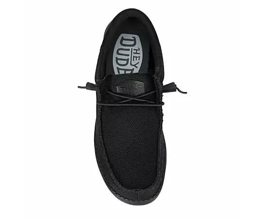 Mens HEYDUDE Wally Funk Casual Shoe Monochrome Product Image