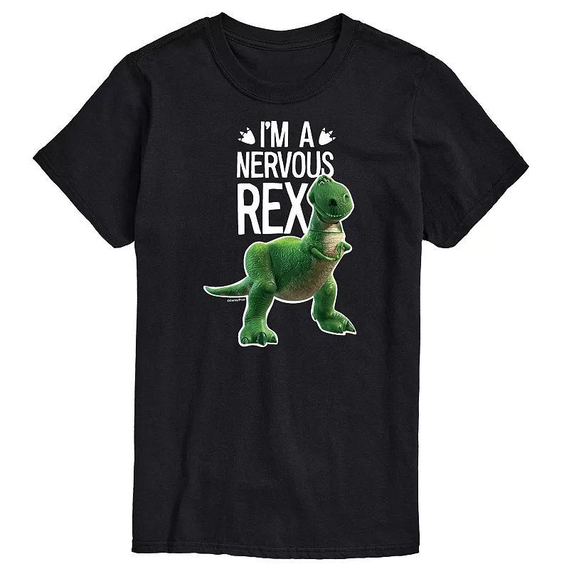 Disney / Pixars Toy Story Big & Tall Nervous Rex Graphic Tee, Mens Product Image