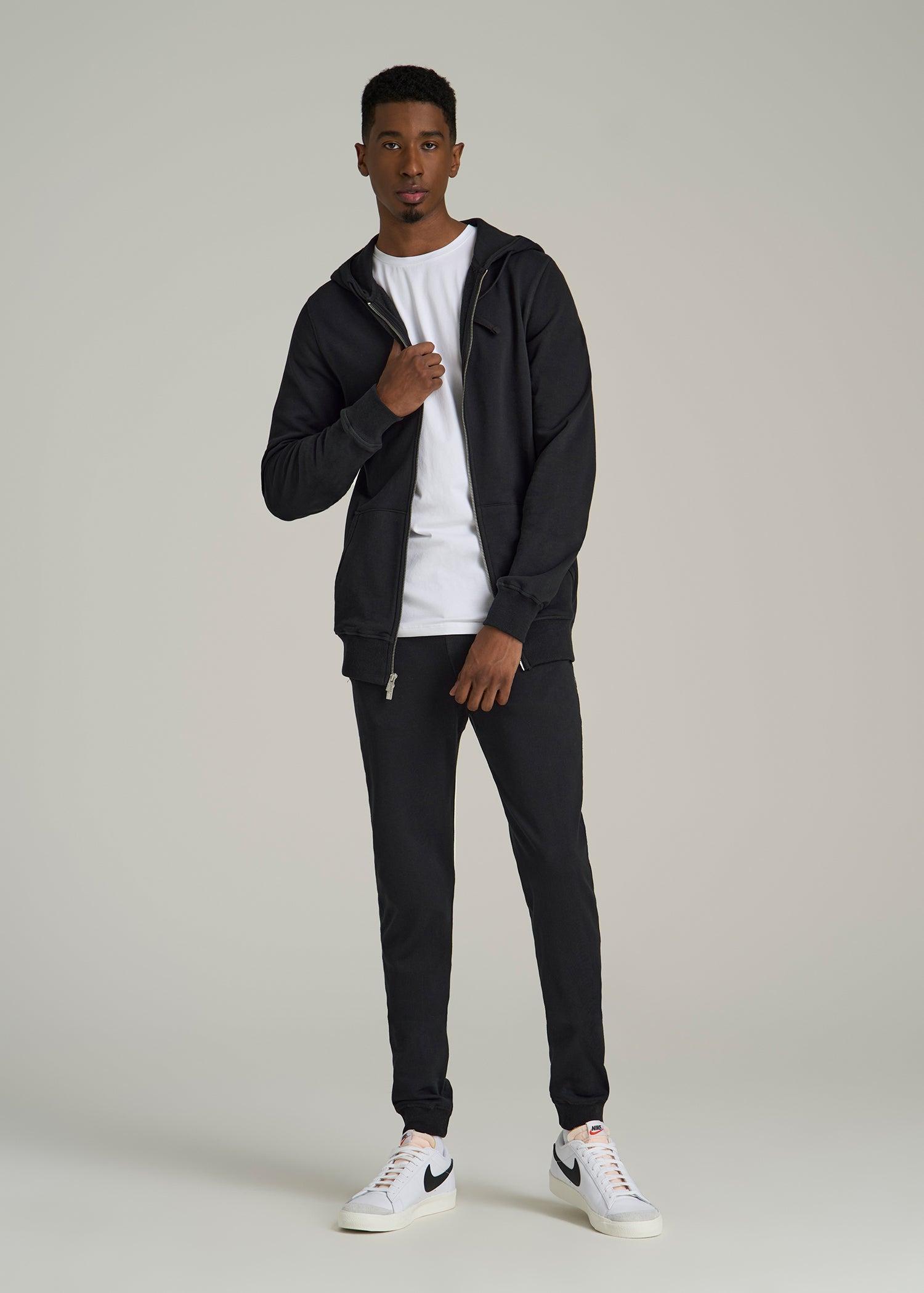 Wearever 2.0 French Terry Full-Zip Hoodie for Tall Men in Black Product Image