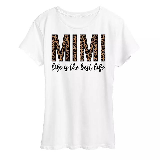 Womens Mimi Life Is The Best Life Graphic Tee Product Image