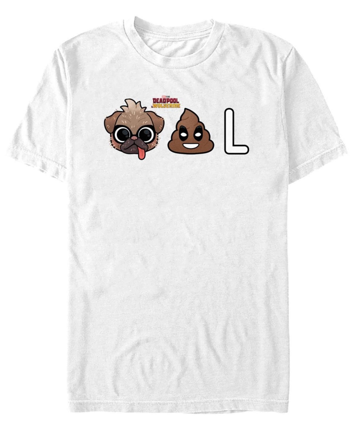 Mens Deadpool And Wolverine Dogpool Emojis Graphic Tee Product Image