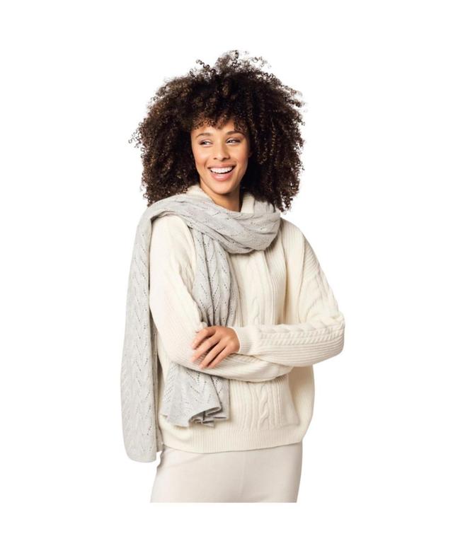 Bellemere Womens Single Cable Superfine Merino Sweater Pullover Product Image