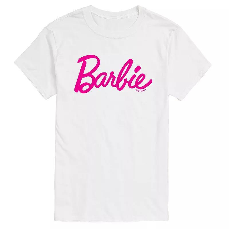 Big & Tall Barbie Classic Logo Graphic Tee, Mens Product Image