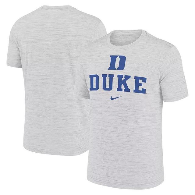 Nike Mens White Duke Blue Devils Primetime Velocity T-Shirt Product Image