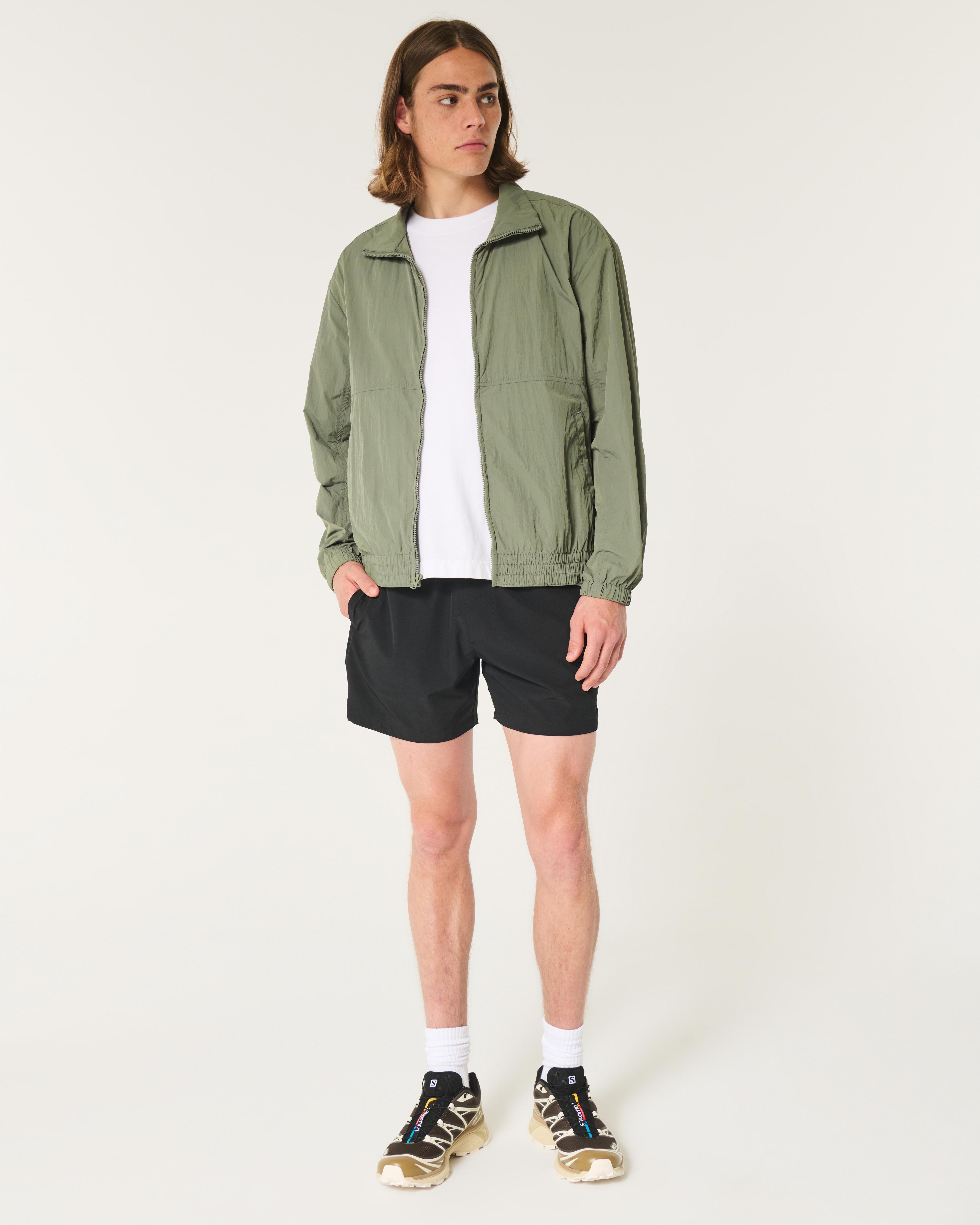 Zip-Up Nylon Jacket Product Image