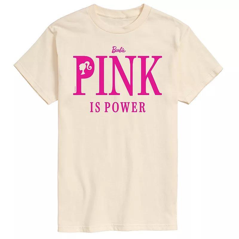 Mens Barbie Pink Is Power Graphic Tee Product Image