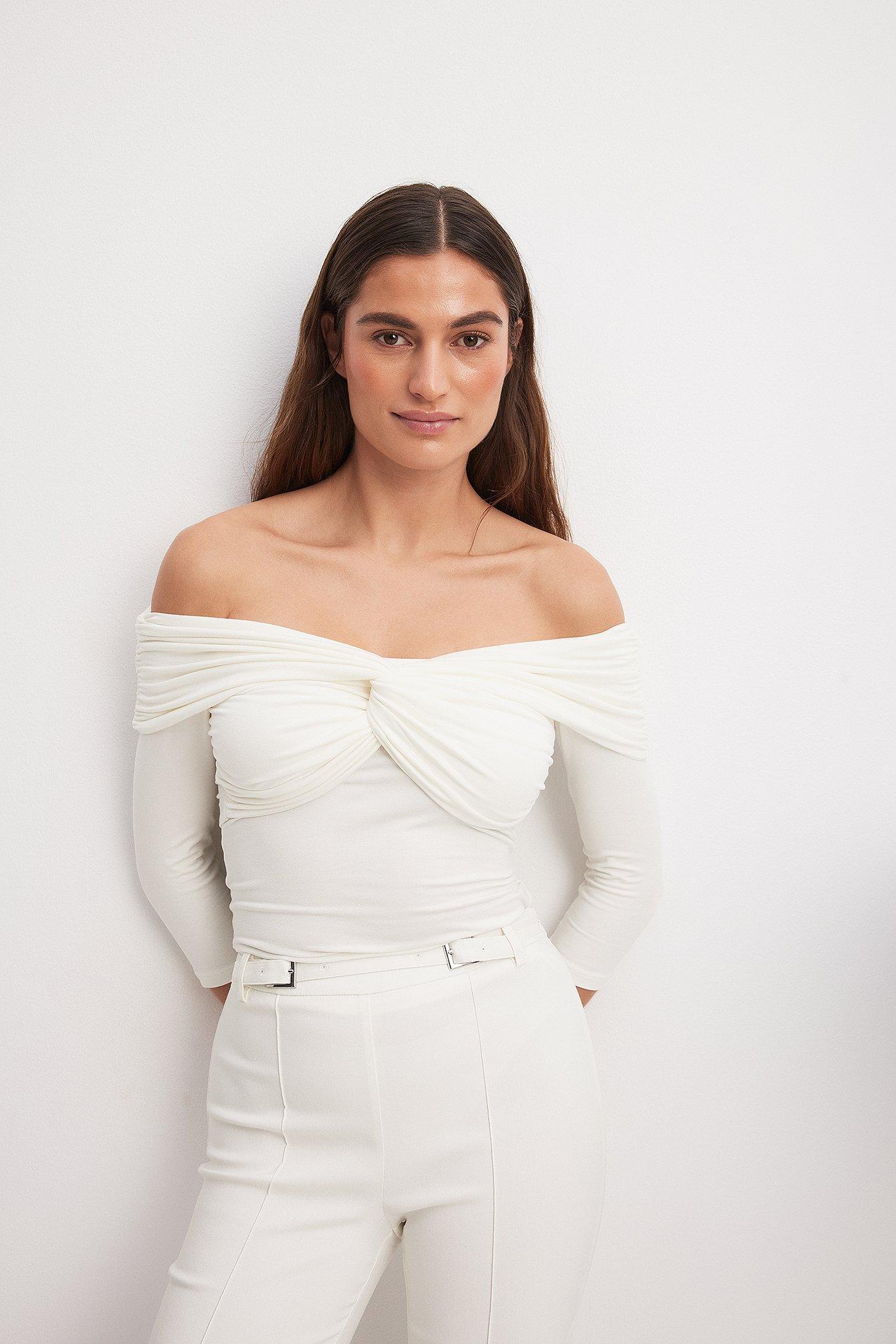 Off Shoulder Twisted Top Product Image