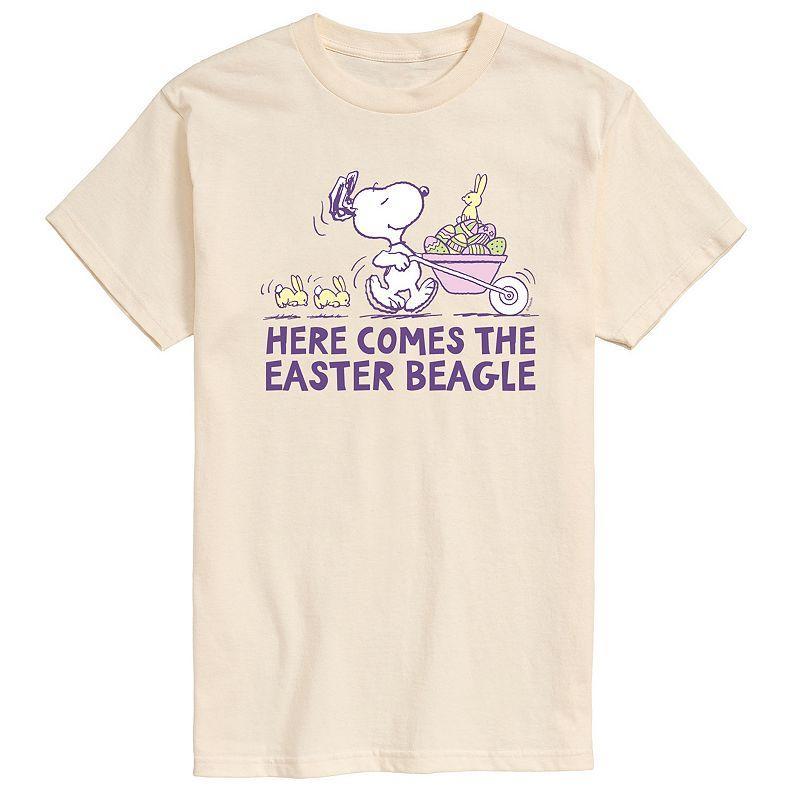 Mens Peanuts Easter Bunnys Helper Graphic Tee Ivory Product Image