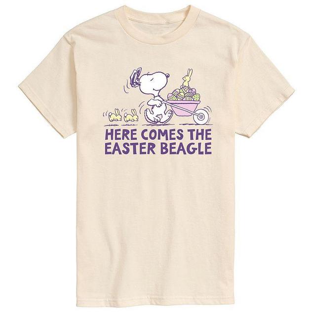 Mens Peanuts Easter Bunnys Helper Graphic Tee Ivory Product Image