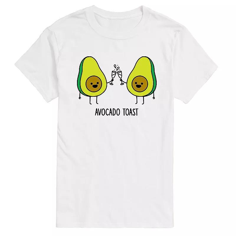 Mens Avocado Toast Graphic Tee White Product Image