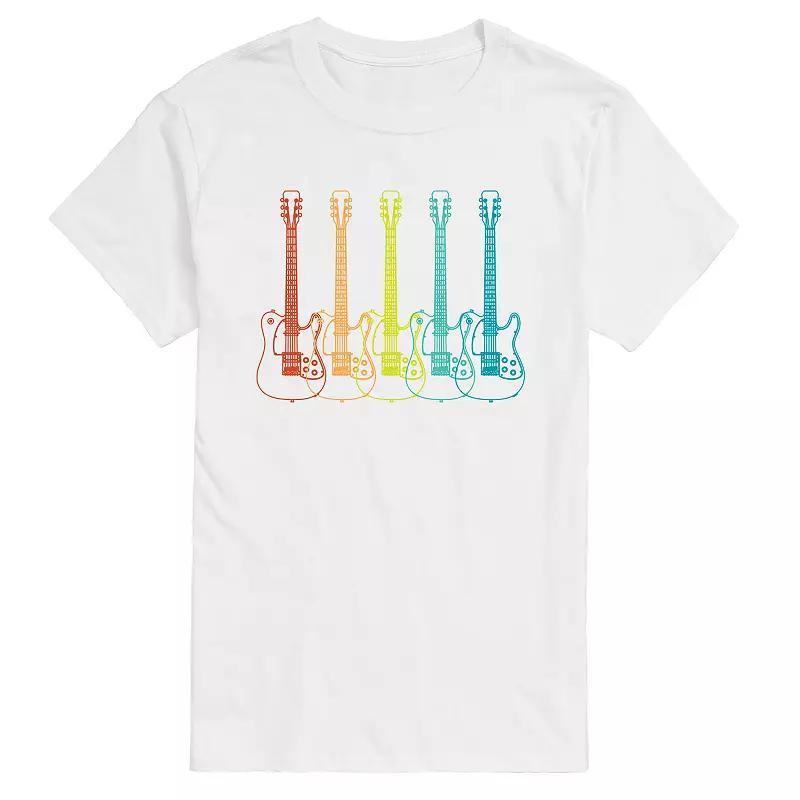 Big & Tall Guitar Lineup Graphic Tee, Mens Product Image