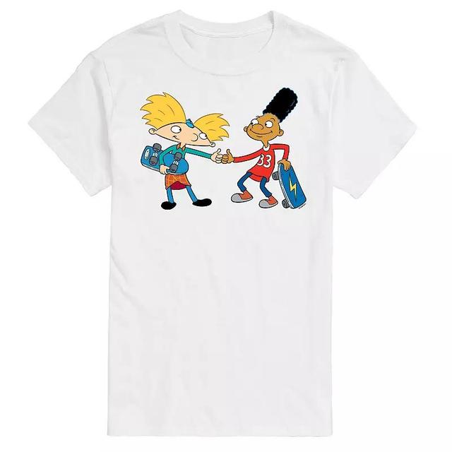 Big & Tall Hey Arnold! Gerald And Arnolds Secret Handshake Graphic Tee, Mens Product Image