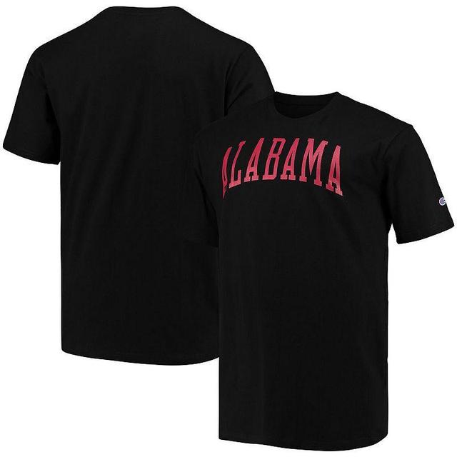 Mens Champion Black Alabama Crimson Tide Big and Tall Arch Team Logo T-shirt Product Image