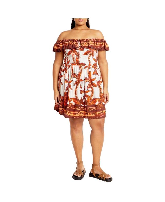 City Chic Womens Tahitian Border Dress Product Image