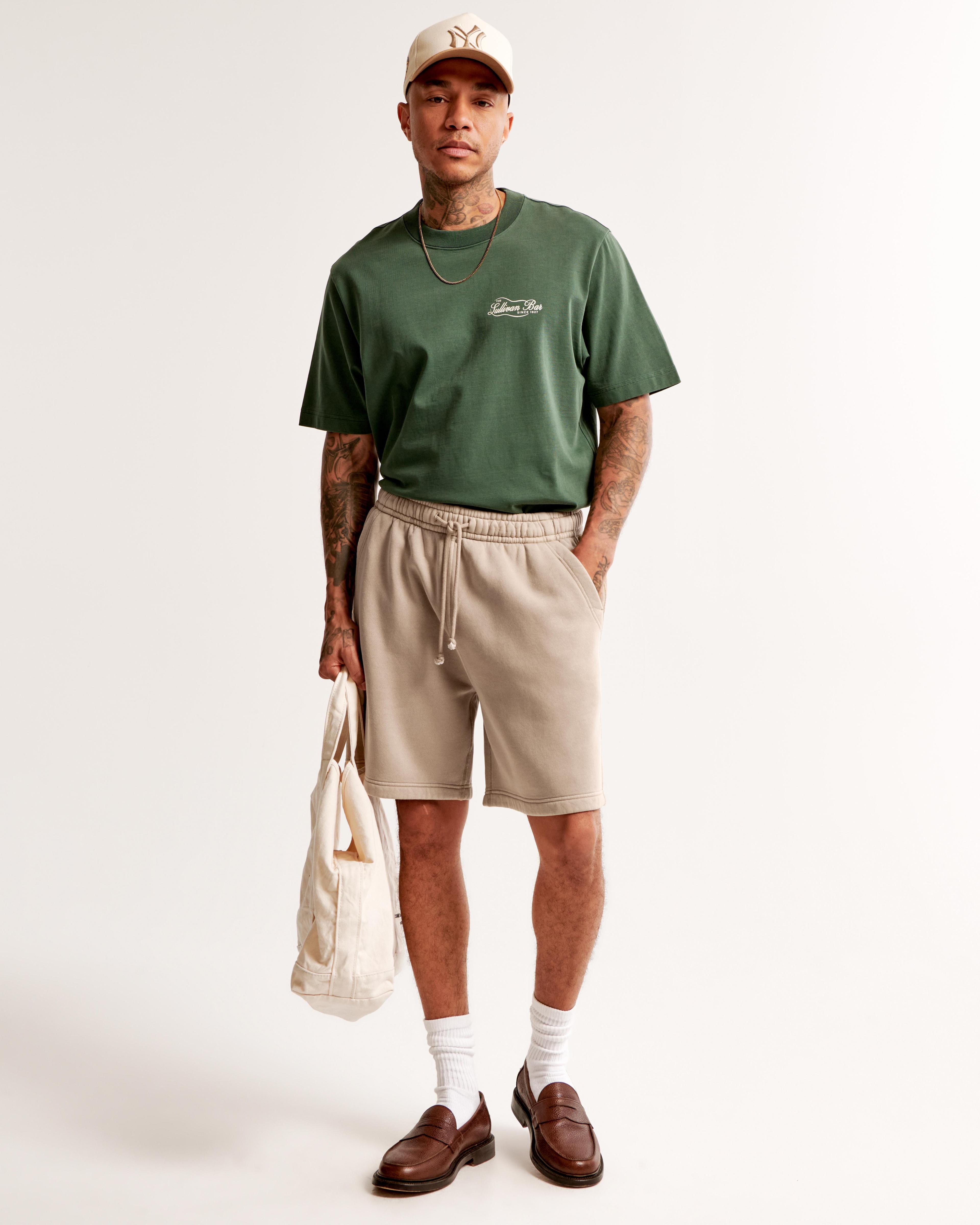 Relaxed Thrift-Inspired Fleece Short Product Image