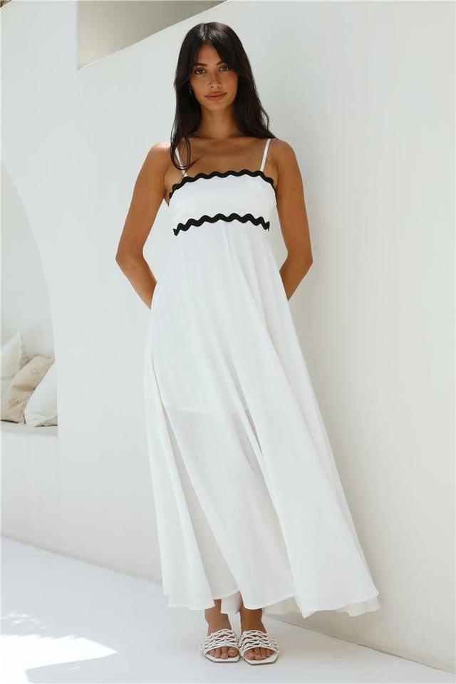 Blowing Away Maxi Dress White Product Image