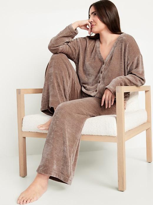 Cozy Chenille Button-Down Top Product Image