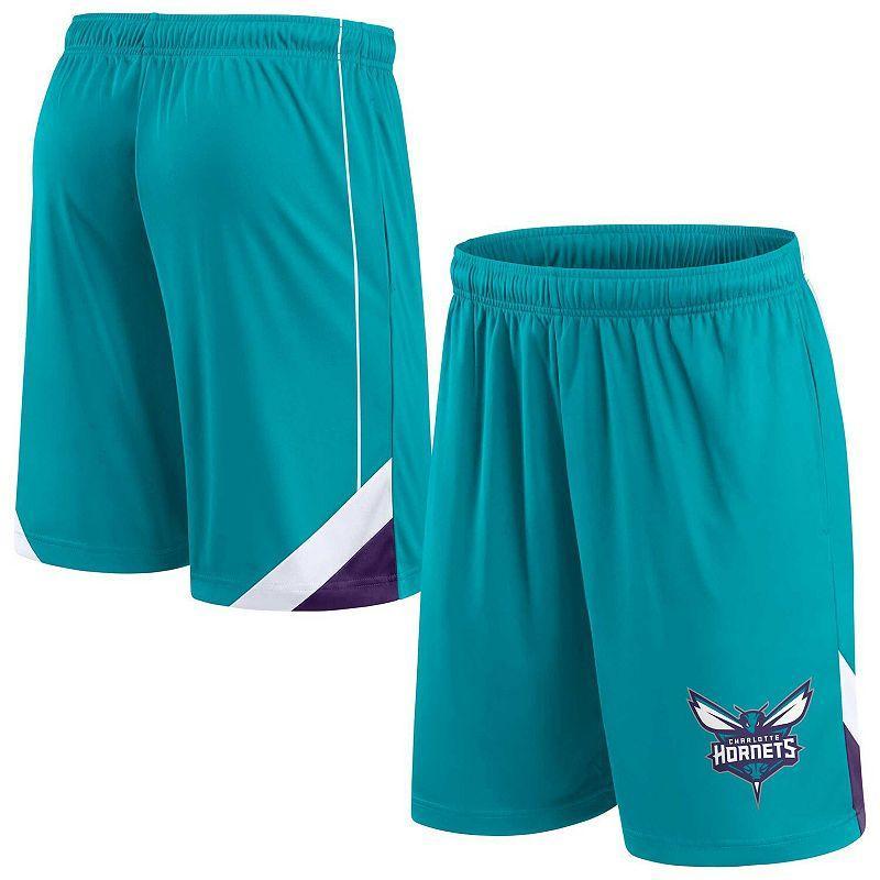 Mens Fanatics Branded Teal Charlotte Hornets Slice Shorts Product Image