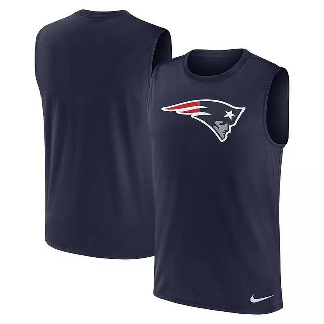 Mens Nike New England Patriots Blitz Legend Muscle Perform Tank Top Blue Product Image