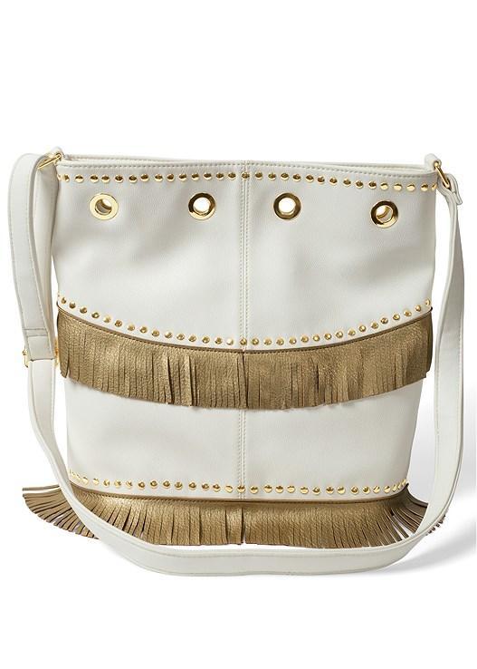 Metallic Fringe Studded Bag Product Image