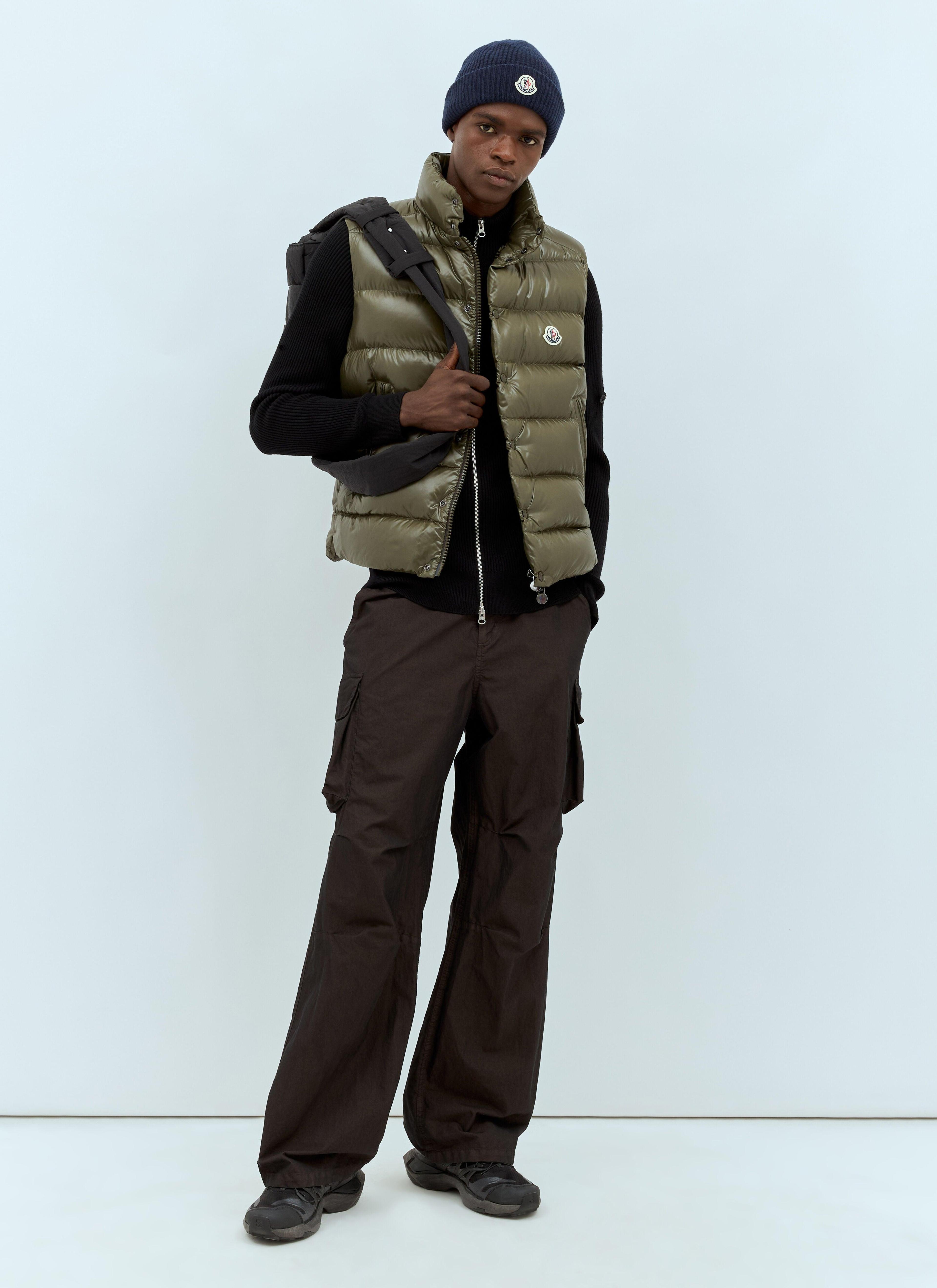 MONCLER Tibb Down Puffer Vest In Green Product Image