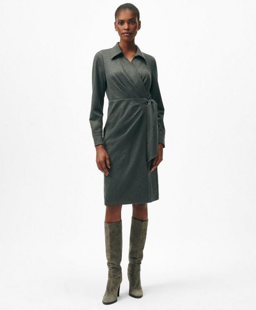 Wrap Shirt Dress in Flannel Product Image