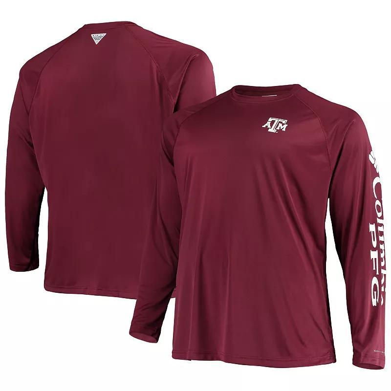 Columbia Men's Collegiate PFG Terminal Tackle Long Sleeve Shirt - Texas A&M- Product Image