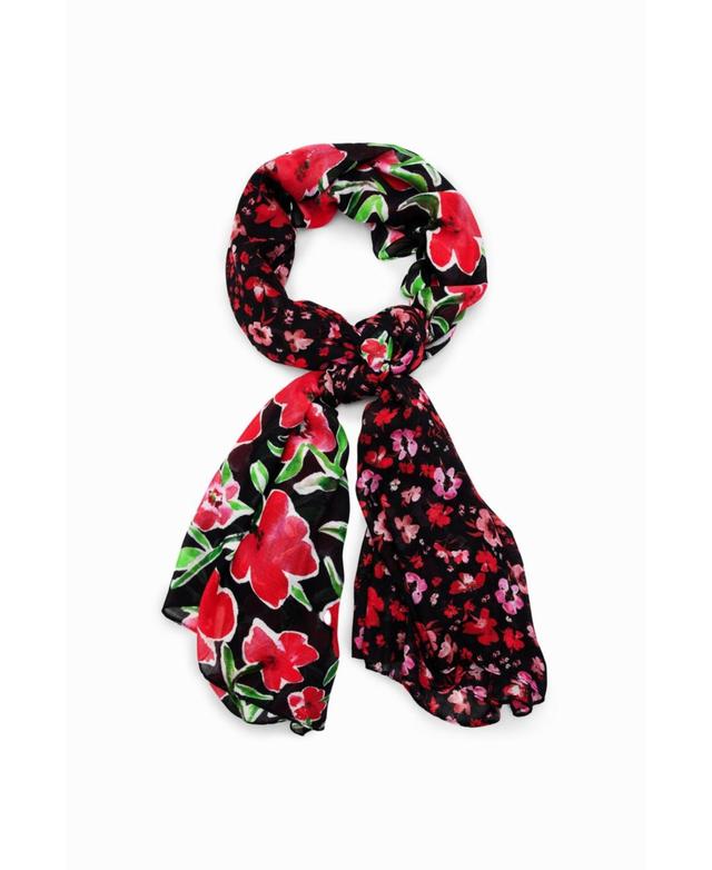 Desigual Womens Rectangular floral foulard Product Image