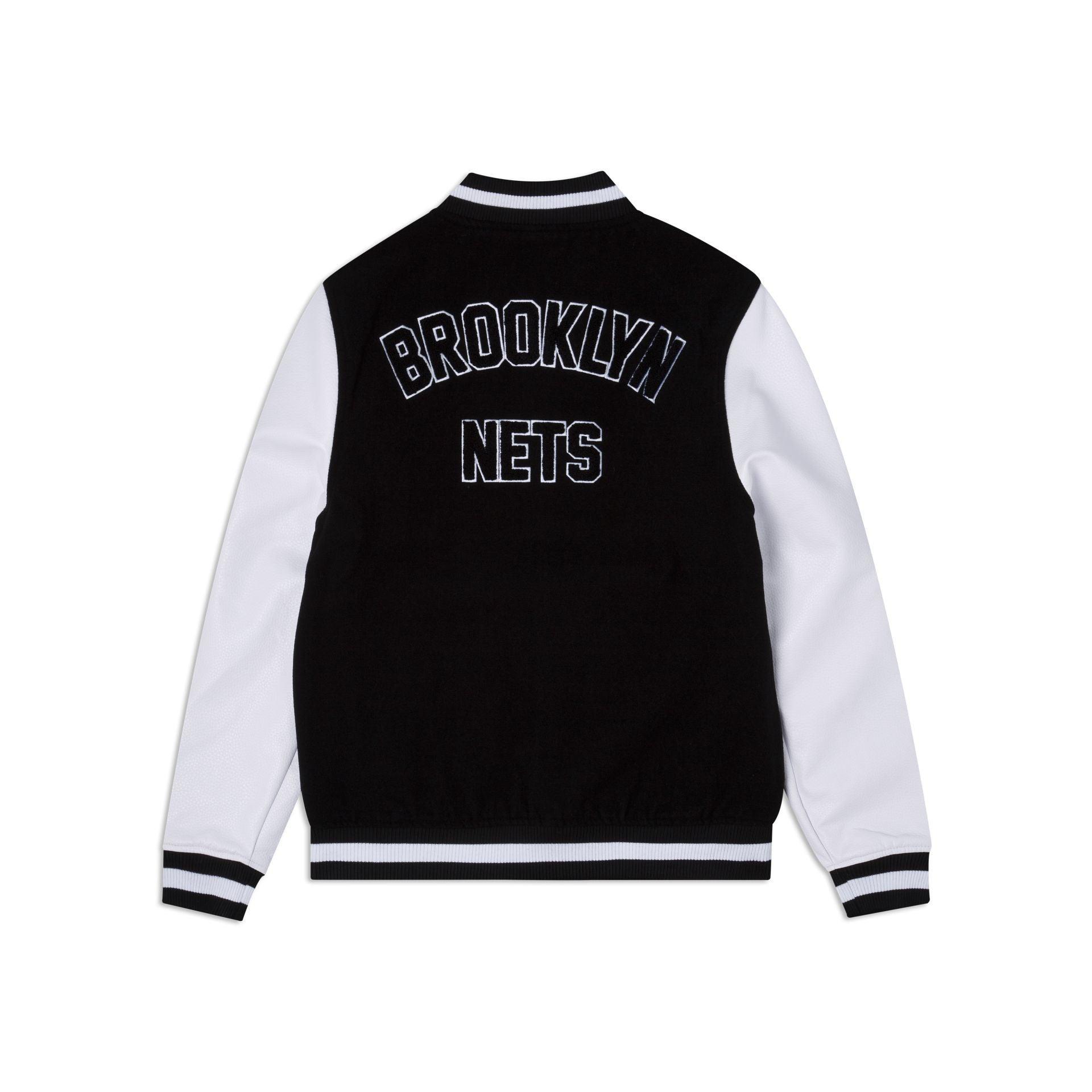 Brooklyn Nets Black Varsity Jacket Male Product Image