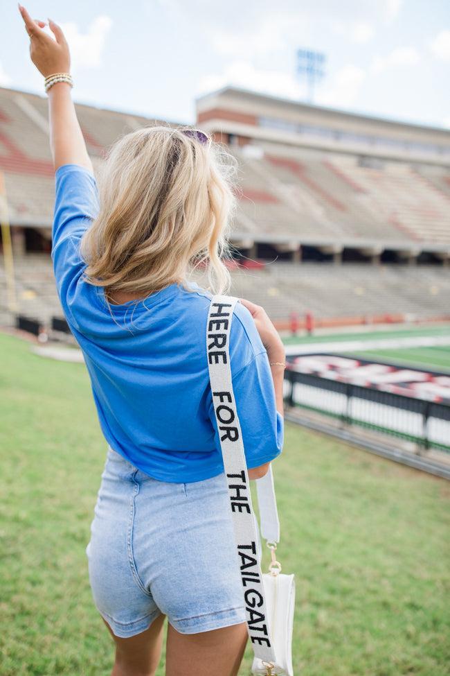 Here For The Tailgate Beaded Clear Bag Strap Product Image