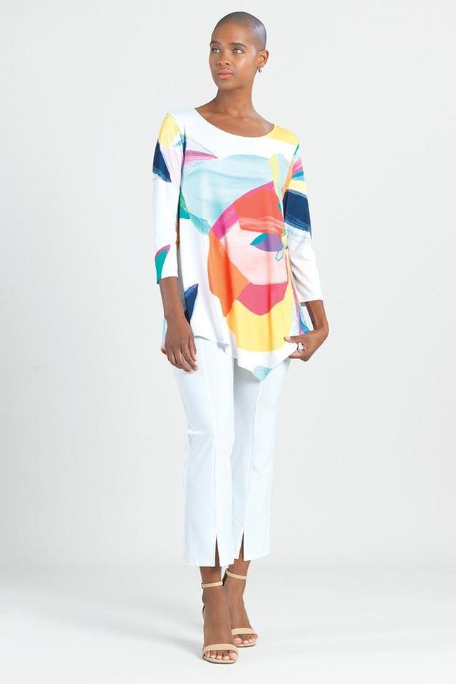 Graphic Floral Print Angle Tunic Product Image