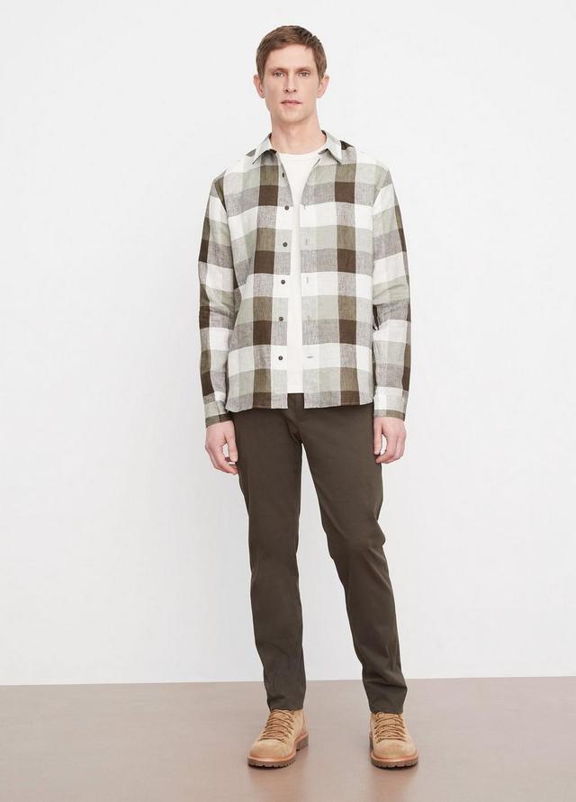 Madrid Buffalo Plaid Linen Long-Sleeve Shirt Product Image