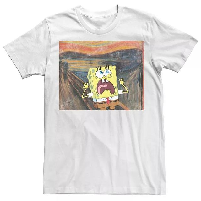 Mens Nickelodeon SpongeBob SquarePants Scream Painting Tee Product Image