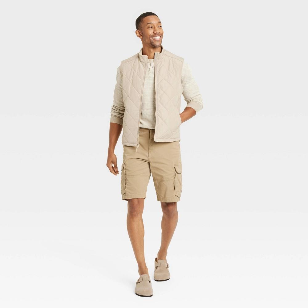 Men's 11" Cargo Shorts - Goodfellow & Co™ Tan 29 Product Image